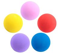 HOODANCOS Balones de Práctica de Golf 60mm 5 Unidades Eva y Caucho Sintético Balones de Entrenamiento Interior Ligeros para Niños y Principiantes Uso en Interiores Estilo Aleatorio