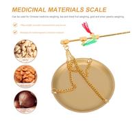 HOODANCOS Báscula Pequeña de Cobre para Medicina Tradicional China Portátil Caja de Almacenamiento Peso de 100 Gramos Precisión para Alimentos y Hierbas Uso Cocina y Plantas Medicinales