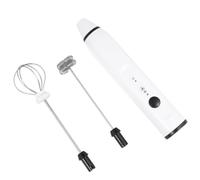 HOODANCOS Batidor Recargable USB para Leche y Huevos 3 Niveles de Velocidad, Cuerpo Blanco de Acero Inoxidable y Plástico, Adecuado para Uso Doméstico