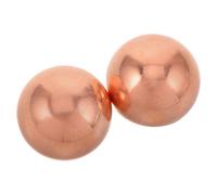 HOODANCOS Bebedero Esférico de Cobre Macizo para Pájaros 2 CM de Diámetro 2 Piezas Resistente Intemperie Purificador de Agua para Estanques y Bebederos Exteriores de Jardín