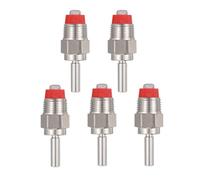 HOODANCOS Bebedero para Cerdos de Acero Inoxidable 5 Piezas Tetina Larga Automática Dispensador de Agua Antigoteo para Lechones y Cerdos de Adecuado para Granjas y Ganadería