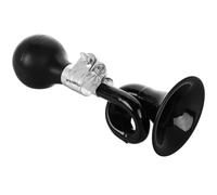 HOODANCOS Bocina de Aire para Bicicleta de Montaña Diseño de Caracol, Bocina Retro Vintage Metálica Negra, Timbre Fuerte para Manillar, Alarma Ciclismo y Carrito de Golf, Sonido Potente