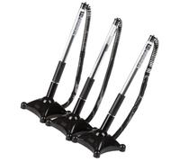 HOODANCOS Bolígrafo de Firma Fijo de Mesa 3 Piezas, Bolígrafo Multifunción Negro 0,5 Mm con Cadena para Oficina, Banco y Uso Comercial