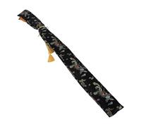 HOODANCOS Bolsa de Transporte para Espada Taichi de Seda Suave 12,7 X 135 Cm con Bordado Tradicional Dragón y Fénix, Estuche de Viaje para Artes Marciales y Cosplay, Funda Protectora