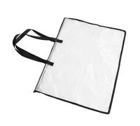 HOODANCOS Bolsa Organizadora Transparente para Obras de Arte con Cremallera y Asa Tamaño Grande Plástico Resistente para Guardar Pósteres Tableros y Portafolios Adecuado para