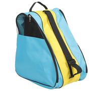 HOODANCOS Bolsa para Patines de Ruedas Azul y Amarillo Mochila Portátil para Guardar y Transportar Patines de Línea Funda para Zapatos de Patín Resistente y Práctica