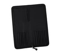 HOODANCOS Bolsa para Pinceles y Lápices Oxford Negra 16 Compartimentos Organizador Portátil para Pintura al Óleo Artistas y Estudiantes Uso Escolar y Taller Pintura Artística