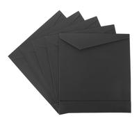 HOODANCOS Bolsas de Papel Kraft Negras con Cierre de Contacto 30X33X5 CM Paquete de 5 Unidades para Embalaje de Ropa Camisas y Documentos Ideales para Manualidades y Regalos