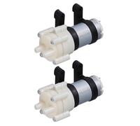 HOODANCOS Bomba de Agua para Acuario Mini de Diafragma Dc 6-12 V Silenciosa y Portátil 2 Unidades Tamaño Pequeño Resistente Circulación y Transferencia de Agua en Peceras