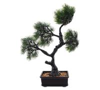 HOODANCOS Bonsái Artificial Pequeño de Pino Maceta Planta Falsa Realista para Decoración de Escritorio Hogar y Oficina Planta de Simulación sin Mantenimiento Verde Todo el Año