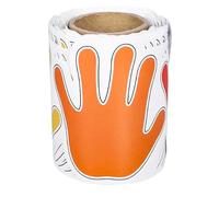 HOODANCOS Borde Autoadhesivo para Tablón de Anuncios del Aula Huellas de Mano Coloridas, Papel Recubierto, Fácil Aplicación para Decoración Creativa Aula