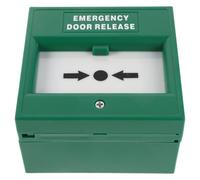 HOODANCOS Botón Cumple Normas de Seguridad contra Incendios de Alarma Manual Verde de Plástico Resistente a Daños y Desgaste Control Manual Mejorado para Escaleras y Almacenes