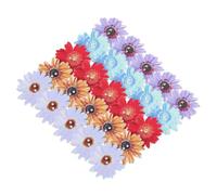 HOODANCOS Botones de Madera Decorativos Flor Margarita y Girasol 50 Piezas para Manualidades Bricolaje Niños y Adultos, Multicolor, Fáciles de Coser, Costura Creativa, Uso en Ropa