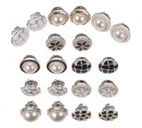 HOODANCOS Botones Decorativos de Presión Material Hierro y Plástico Estilo Mixto 20 Piezas Decoración Elegante y Varios estilos para Ropa Ideales para Banquetes y Bodas Varios estilos