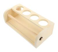 HOODANCOS Caballete de Madera Estante para Rollo de Papel y Almacenamiento de Lápices Caballete de Sobremesa de 35×17×11 CM Soporte Práctico para Dibujo y Pintura Artística