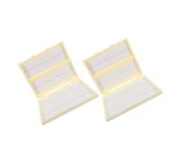 HOODANCOS Caja de Almacenamiento de Muestras para Laboratorio 2 Unidades, Organizador Apilable Compartimentos para Portaobjetos, Uso en Patología y Biología