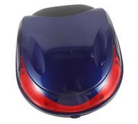HOODANCOS Caja de Almacenamiento para Motocicletas y Scooter, Baúl Trasero Cerradura, Capacidad Grande, Color Azul Cesta, Compatible Coche Eléctrico, Uso Urbano y Viaje, Accesorios