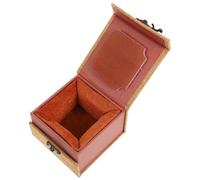 HOODANCOS Caja De Almohadilla De Tinta Para Sellos De Caligrafía Caja De Tinta Para Pintar Sellos Joyero De Madera Vintage Estudio o Taller