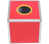 HOODANCOS Caja de Rifa Cúbica 30x30x30 Cm, Caja de Lotería Multifunción Opaca, Contenedor Seguro para Donaciones y Billetes, Adecuado para Fiestas, Reuniones y Eventos Familiares
