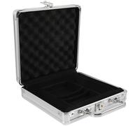 HOODANCOS Caja Metálica para Fichas de Póker y Cartas, Estuche de Gran Capacidad Cierre Seguro, Almacenamiento Resistente para Juegos de Baccarat y 21 Cartas