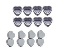 HOODANCOS Cajas De Hojalata Corazón Organizador De Dulces y Té Resistente Transparente Ideal Para Comunión