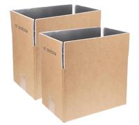 HOODANCOS Cajas Isotérmicas de Envío 2 Piezas Forro de Papel Aluminio Tamaño 29X18X20 CM Capacidad 5 Kg Cajas Térmicas Reutilizables para Alimentos Fríos y Mariscos Embalaje Aislante