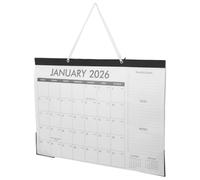 HOODANCOS Calendario de Pared 2026 de 18 Meses Planificador Mensual Blanco Festivos Multinacionales Calendario Académico Vertical para Oficina Hogar y Estudio Papel Grueso Resistente al