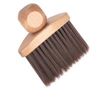 HOODANCOS Cepillo de Limpieza para Cabello Cerdas Suaves y Mango de Madera, Depurador de Cabello Compacto para Barbería y Uso Doméstico, Herramienta para Eliminar Fragmentos de Pelo