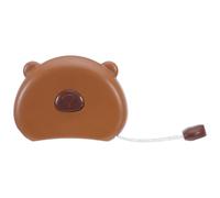 HOODANCOS Cinta Métrica Automática Retráctil para Cuerpo, Portátil y Suave, Color Marrón Claro, Adecuado para Medición de Circunferencia Corporal en Fitness y Costura, Compacta y Práctica