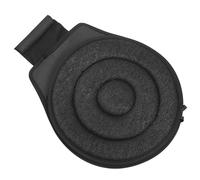 HOODANCOS Cojín de Asiento Giratorio para Coche 360 Grados, Alfombrilla Reutilizable de Tela Plisada Eva, Color Negro Doble Aro, Portátil para Embarazadas y Personas Mayores, Uso