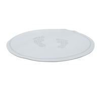 HOODANCOS Colchoneta Redonda para Saltar la Cuerda Antideslizante Absorción de Impactos Material TPE Seguro Color Azul Claro Diseño de Huellas para Ejercicios en Interiores y Gimnasio