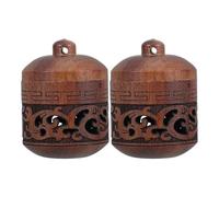 HOODANCOS Colgante de Botella Que Se Puede Abrir en Forma de Linterna de Cobre, Diseño Hueco para Purificación de Aire y Decoración Elegante para Wind Chimes o Pulseras, Pack de 2 Piezas