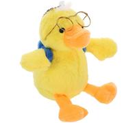 HOODANCOS Colgante de Peluche Pequeño Pato Amarillo con Gafas Llavero Decorativo Suave para Bolso Accesorio Adorable para Llaves y Decoración de Mochila Regalo para Fiestas y Ocasiones
