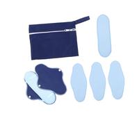 HOODANCOS Compresas Reutilizables de Polar Microfibra Absorbente y Diseño Lavable para Mujer Almohadillas Sanitarias Transpirables y Resistentes Fugas Uso Día y Noche Menstruación y