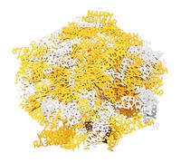 HOODANCOS Confeti de Año 450 Piezas, Decoración de Lentejuelas para Fiestas, Combinación Dorada y Plateada, Paquete de 3 Sets para Decoración de Mesa y Celebración Festiva