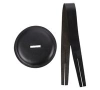 HOODANCOS Correa Especial de Cuero Negro Diseño Profesional para Protección de Platillos para Comodidad en Interpretación Musical Acabado Fino y Suave