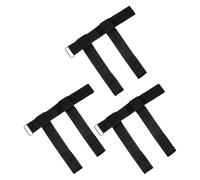 HOODANCOS Correas de Tobillo Negras Ajustables para Mancuernas, 3 Unidades, Accesorio Antideslizante para Entrenamiento de Fuerza en Gimnasio en Casa y Máquina de Cable