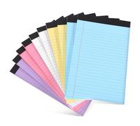 HOODANCOS Cuaderno De Notas A5 Tamaño Oficio, Paquete 10 Unidades (morado), Cuadernos Rayados Anchos Para Trabajo y Oficina, Cuaderno Portátil Para Tomar Apuntes y Estudiar