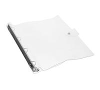 HOODANCOS Cuaderno Transparente Cubierta Plástica Resistente y Cierre de Botón para Oficina, Escuela o Uso Diario, Diseño Minimalista y Funcional