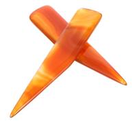 HOODANCOS Cuchillos de Ágata para Pulir Joyas Oro y Plata 8 Cm, Juego de 2 Unidades, Herramienta Manual Pulidora Artesanal para Anillos y Pulseras, Bruñidor de Ágata para Color Aleatorio