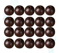 HOODANCOS Cuentas para Manualidades DIY de Madera Negra 10 MM 200 Piezas Sueltas para Fabricación de Pulseras y Collares Accesorios Creativos para Joyería y Artesanía