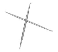 HOODANCOS Detector De Puntos De Del Oído Sonda De Oído Doble Cabeza Inoxidable 2 Piezas Para Diagnóstico y Masaje Auricular Clínico y Doméstico Duradero