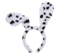 HOODANCOS Diadema Orejas de Dálmata de Felpa, Accesorio para Disfraz Adulto, Diadema Estampado Animal para Fiestas, Cosplay y Eventos Temáticos, Diseño Cómodo y Realista