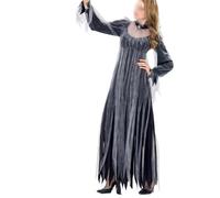 HOODANCOS Disfraz de Halloween para Mujer Estilo Novia Muerta y Zombi, Vestido Cómodo de Tela Transpirable para Fiestas Temáticas y Cosplay Adulto Terror