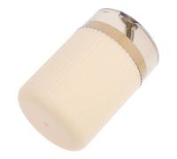 HOODANCOS Dispensador Automático de Palillos de Dientes de Plástico Caja Almacenamiento Redonda Color Blanco Leche Funcionamiento a Presión Gran Capacidad para Cocina y Hogar