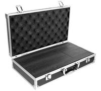 HOODANCOS Estuche de Transporte para Micrófono y Sonido en | Aleación de Aluminio y Esponja, Color Negro, Apertura Fácil y Cierre Rápido, Ligero Capa Interna de Espuma