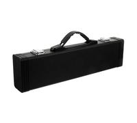 HOODANCOS Estuche Portátil para Flauta de Piel Pu Negro, Caja Rígida Acolchada Resistente al Agua Hebilla Metálica y Organizador Interno para Transporte Seguro de Instrumentos Musicales
