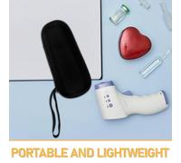 HOODANCOS Estuche Rígido de EVA para Termómetro de Oído 2 Unidades Resistente a Golpes y Arañazos Cremallera Compacto y Portátil para Viaje y Uso Doméstico