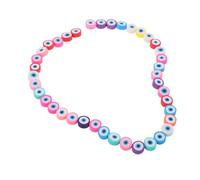 HOODANCOS Evil Eye Polymer Clay Beads de Cuentas Planas para Joyería DIY Accesorios para Pulseras Collares y Llaveros Mezcla Colorida Resistente y Detallada