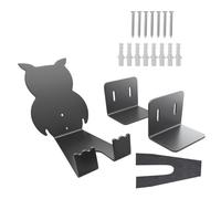 HOODANCOS Expositor Soporte para Bicicletas de Pared Diseño Búho, Portabicicletas Metálico Ecológico, Compatible Bicicletas de Montaña y Plegables, Uso en Hogar y Taller